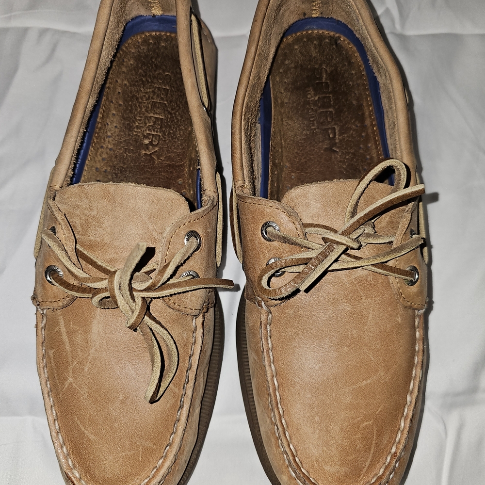 Sperry Men's Brown Leather Boat Shoes
